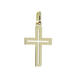Pendentif croix en or jaune.-Pendentif Religieux-Marque:Référence: L3.201Métal: Or jauneTitre: 18 caratsPoids du métal: 0,60 Gr-DIAM'S- -DIAM'S NC