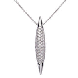 Pendentif en or blanc serti de diamants-Pendentifs & Colliers diamants-Marque:Référence: D3.53-OBMétal: Or blancTitre: 18 caratsPoids du métal: 3,50 GrType de pierre: Diamant(s)Poids: 0,79 CtForme - taille: Taille brillantCouleur: FPureté: SI1-DIAM'S- -DIAM'S NC
