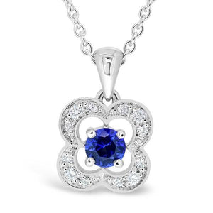 Pendentif en or blanc serti d'un saphir et de diamants.-Pendentifs & Colliers pierres précieuses-Marque:Référence: D3.142-OB-SAMétal: Or blancTitre: 18 caratsPoids du métal: 1,00 GrType de pierre: Saphir(s)Poids: 0,31 CtForme - taille: Taille brillantCouleur: BleuType de pierre (2): Diamant(s)Poids (2): 0,04 CtForme - taille (2): Taille brillantCouleur (2): FPureté (2): SI1-DIAM'S- -DIAM'S NC