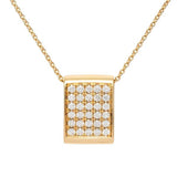 Pendentif en or jaune serti de diamants.-Pendentifs & Colliers diamants-Marque:Référence: D3.24Métal: Or jauneTitre: 18 caratsPoids du métal: 4,00 GrType de pierre: Diamant(s)Poids: 0,60 CtForme - taille: Taille brillantCouleur: FPureté: SI1-DIAM'S- -DIAM'S NC