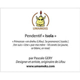 Pendentif flèche ISOLA pascale GERY en or blanc.-Pendentifs flèche faitière-Marque:Référence: L5.132-OBMétal: Or blancTitre: 18 caratsPoids du métal: 0,80 Gr-UMAMEKS- -DIAM'S NC