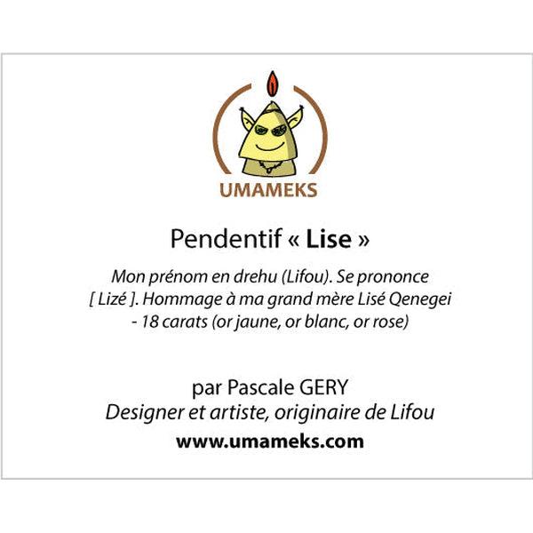 Pendentif flèche LISE Pascale GERY en or jaune-Pendentifs flèche faitière-Marque:Référence: L5.133Métal: Or jauneTitre: 18 caratsPoids du métal: 0,70 Gr-UMAMEKS- -DIAM'S NC