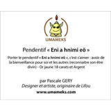 Pendentif flèche UMAMEKS en or jaune.-Pendentifs flèche faitière-Marque:Référence: L5.124Métal: Or jauneTitre: 18 caratsPoids du métal: 1,00 Gr-UMAMEKS- -DIAM'S NC