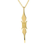 Pendentif fléche faitiere en or jaune.-Pendentifs flèche faitière-Marque:Référence: L5.122Métal: Or jauneTitre: 18 caratsPoids du métal: 0,80 Gr-DIAM'S- -DIAM'S NC