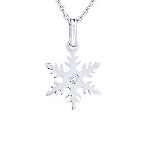 Pendentif flocon de neige en or blanc serti d un diamant.-Pendentifs & Colliers diamants-Marque:Référence: L3.125-OBMétal: Or blancTitre: 18 caratsPoids du métal: 0,60 GrType de pierre: Diamant(s)Poids: 0,01 CtForme - taille: Taille brillantCouleur: FPureté: SI1-DIAM'S- -DIAM'S NC