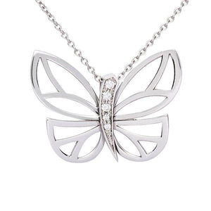 Pendentif papillon en or serti de diamants.-Pendentifs & Colliers diamants-Marque:Référence: D3.119-OBMétal: Or blancTitre: 18 caratsPoids du métal: 1,10 GrType de pierre: Diamant(s)Poids: 0,01 CtForme - taille: Taille brillantCouleur: FPureté: SI1Type de pierre (2): Diamant(s)Poids (2): 0,00 CtForme - taille (2): Taille brillantCouleur (2): FPureté (2): SI1-DIAM'S- -DIAM'S NC
