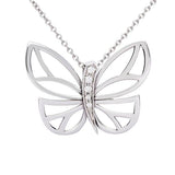 Pendentif papillon en or serti de diamants.-Pendentifs & Colliers diamants-Marque:Référence: D3.119-OBMétal: Or blancTitre: 18 caratsPoids du métal: 1,10 GrType de pierre: Diamant(s)Poids: 0,01 CtForme - taille: Taille brillantCouleur: FPureté: SI1Type de pierre (2): Diamant(s)Poids (2): 0,00 CtForme - taille (2): Taille brillantCouleur (2): FPureté (2): SI1-DIAM'S- -DIAM'S NC
