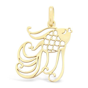 Pendentif poisson japonais en or jaune-Pendentif animaux-#N/A-DIAMS- -DIAM'S NC