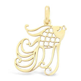 Pendentif poisson japonais en or jaune-Pendentif animaux-#N/A-DIAMS- -DIAM'S NC