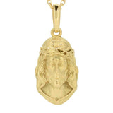 Pendentif tête du Christ en or jaune.-Pendentif Religieux-Marque:Référence: D3.189Métal: Or jauneTitre: 18 caratsPoids du métal: 2,80 Gr-DIAM'S- -DIAM'S NC
