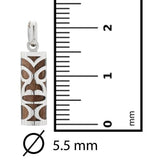 Pendentif tiki chambranle en argent bois de santal de Lifou et sa fiole essance de santal-Pendentifs Tiki-Marque:Référence: L5.99/BS/AMétal: ArgentTitre: 925Poids du métal: 0,40 Gr-DIAM'S- -DIAM'S NC