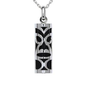 Pendentif tiki chambranle en argent corail noir du lagon-Pendentifs Tiki-Marque:Référence: L5.99/CN/AMétal: ArgentTitre: 925Poids du métal: 0,47 Gr-DIAM'S- -DIAM'S NC