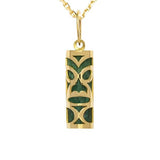 Pendentif tiki chambranle en or jaune Jade de l'île Ouen-Pendentifs Tiki-Marque:Référence: L5.99/JMétal: Or jauneTitre: 18 caratsPoids du métal: 0,83 Gr-DIAM'S- -DIAM'S NC