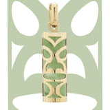 Pendentif tiki chambranle en or jaune Jade de l'île Ouen-Pendentifs Tiki-Marque:Référence: L5.99/JMétal: Or jauneTitre: 18 caratsPoids du métal: 0,83 Gr-DIAM'S- -DIAM'S NC