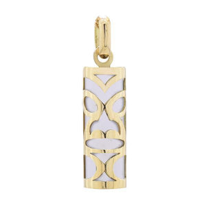Pendentif tiki chambranle en or jaune b nitier fossilis du lagon-Pendentifs Tiki-Marque:Référence: L5.99/BM tal: Or jauneTitre: 18 caratsPoids du m tal: 0,83 GrPoids: 1,00 CtPuret : Type de pierre (2): Poids (2): Forme - taille (2): Couleur (2): Puret (2):-DIAM'S- -DIAM'S NC