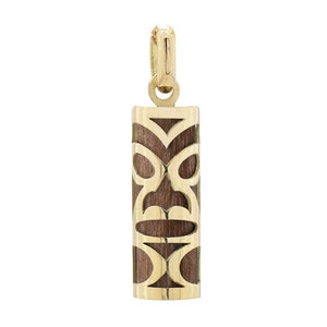 Pendentif tiki chambranle en or jaune bois de santal de Lifou et sa fiole de parfum de Santal-Pendentifs Tiki-Marque:Référence: L5.99/BSMétal: Or jauneTitre: 18 caratsPoids du métal: 0,61 Gr-DIAM'S- -DIAM'S NC