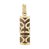Pendentif tiki chambranle en or jaune bois de santal de Lifou et sa fiole de parfum de Santal-Pendentifs Tiki-Marque:Référence: L5.99/BSMétal: Or jauneTitre: 18 caratsPoids du métal: 0,61 Gr-DIAM'S- -DIAM'S NC