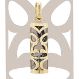 Pendentif tiki chambranle en or jaune calcaire lithographique de Nouméa-Pendentifs Tiki-Marque:Référence: L5.99/CAMétal: Or jauneTitre: 18 caratsPoids du métal: 0,61 Gr-DIAM'S- -DIAM'S NC