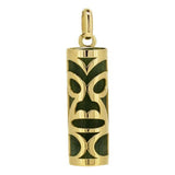 Pendentif tiki chambranle en or jaune et jade-Pendentifs Tiki-Marque:Référence: L5.100-JMétal: Or jauneTitre: 18 caratsPoids du métal: 0,80 Gr-DIAM'S- -DIAM'S NC