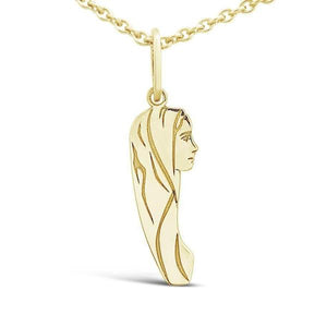 Pendentif vierge en or jaune.-Pendentif Religieux-Marque:Référence: L3.13Métal: Or jauneTitre: 18 caratsPoids du métal: 0,90 Gr-DIAM'S- -DIAM'S NC