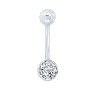 Piercing en or blanc serti de diamants.-Piercing-Marque:Référence: D12.1-OBMétal: Or blancTitre: 18 caratsPoids du métal: 1,00 GrType de pierre: Diamant(s)Poids: 0,07 CtForme - taille: Taille brillantCouleur: FPureté: SI1-DIAM'S- -DIAM'S NC