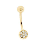 Piercing en or jaune serti de diamants.-Piercing-Marque:Référence: D12.1Métal: Or jauneTitre: 18 caratsPoids du métal: 1,40 GrType de pierre: Diamant(s)Poids: 0,07 CtForme - taille: Taille brillantCouleur: FPureté: SI1-DIAM'S- -DIAM'S NC