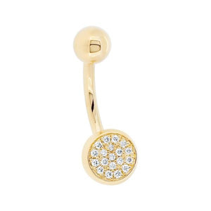Piercing en or jaune serti de diamants.-Piercing-Marque:Référence: D12.2Métal: Or jauneTitre: 18 caratsPoids du métal: 2,00 GrType de pierre: Diamant(s)Poids: 0,15 CtForme - taille: Taille brillantCouleur: FPureté: SI1-DIAM'S- -DIAM'S NC