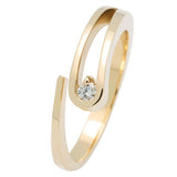 Solitaire en or jaune serti d'un diamant.-Solitaires-Marque:Référence: D9.72Métal: Or jauneTitre: 18 caratsPoids du métal: 2,90 GrType de pierre: Diamant(s)Poids: 0,05 CtForme - taille: Taille brillantCouleur: FPureté: SI1Comment choisir sa taille de doigt:cliquer pour découvrir notre guide des tailles imprimable-DIAM'S- -DIAM'S NC