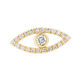 Une boucle d'oreille en or jaune sertie de diamants-Boucles d'oreilles diamants-Marque:Référence: D6.123Métal: Or jauneTitre: 18 caratsPoids du métal: 0,50 GrType de pierre: Diamant(s)Poids: 0,22 CtForme - taille: Taille brillantCouleur: FPureté: SI1Type de pierre (2): Poids (2): 0,04 CtForme - taille (2): Couleur (2): Pureté (2):-DIAM'S- -DIAM'S NC