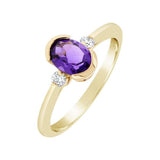 Bague en or jaune sertie de diamants et améthyste 7x5-Bagues pierres précieuses-Marque:Référence: D9.141-AMMétal: Or jauneTitre: 18 caratsPoids du métal: 2,00 GrType de pierre: AméthysteForme - taille: Taille ovaleCouleur: MauveType de pierre (2): Diamant(s)Poids (2): 0,08 CtForme - taille (2): Taille brillantCouleur (2): FPureté (2): SI1Comment choisir sa taille de doigt:cliquer pour découvrir notre guide des tailles imprimable-DIAM'S- -DIAM'S NC