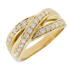 Bague en or jaune sertie de diamants.-Bagues diamants-Marque:Référence: D2.26Métal: Or jauneTitre: 18 caratsPoids du métal: 6,60 GrType de pierre: Diamant(s)Poids: 0,60 CtForme - taille: Taille brillantCouleur: FPureté: SI1Type de pierre (2): Poids (2): 0,58 CtForme - taille (2): Couleur (2): Pureté (2): Comment choisir sa taille de doigt:cliquer pour découvrir notre guide des tailles imprimable-DIAM'S- -DIAM'S NC