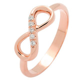 Bague infinity en or rose sertie de diamants.-Bagues diamants-Marque:Référence: D9.50-ROMétal: Or roseTitre: 18 caratsPoids du métal: 2,10 GrType de pierre: Diamant(s)Poids: 0,05 CtForme - taille: Taille brillantCouleur: FPureté: SI1Comment choisir sa taille de doigt:cliquer pour découvrir notre guide des tailles imprimable-DIAM'S- -DIAM'S NC