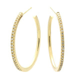 Boucle d'oreilles en or jaune serties de diamants.-Boucles d'oreilles diamants-Marque:Référence: D6.150Métal: Or jauneTitre: 18 caratsPoids du métal: 3,70 GrType de pierre: Diamant(s)Poids: 0,14 CtForme - taille: Taille brillantCouleur: FPureté: SI1-DIAM'S- -DIAM'S NC