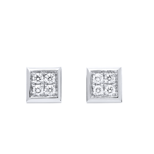 Boucles d'oreille en or blanc serties de diamants.-Boucles d'oreilles diamants-Marque:Référence: D6.10/OBMétal: Or blancTitre: 18 caratsPoids du métal: 1,20 GrType de pierre: Diamant(s)Poids: 0,08 CtForme - taille: Taille brillantCouleur: FPureté: SI1-DIAM'S- -DIAM'S NC