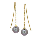 Boucles d'oreille pendantes en or jaune et perles de Tahiti-Boucles d'oreilles perle-Marque:Référence: BO-TIG-298Métal: Or jauneTitre: 18 caratsPoids du métal: 0,68 GrType de pierre: Perle(s) de TahitiForme - taille: RondePureté: A-DIAM'S- -DIAM'S NC