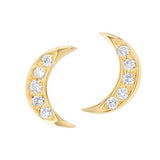 Boucles d'oreilles lune en or jaune serties de diamants.-Boucles d'oreilles diamants-Marque:Référence: D6.82Métal: Or jauneTitre: 18 caratsPoids du métal: 0,70 GrType de pierre: Diamant(s)Poids: 0,03 CtForme - taille: Taille brillantCouleur: FPureté: SI1-DIAM'S- -DIAM'S NC