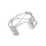 Bracelet Les Georgettes 25 mm motif infini.-Bracelets manchette-Marque:Référence: 702744716000 00Métal: Finition argentée-LES GEORGETTES- -DIAM'S NC