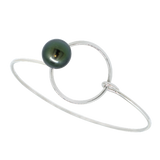 Bracelet rigide argent et perle de Tahiti ronde A 9..6/10.5 mm-Bracelets perle-Marque:Référence: 72156258-185Métal: ArgentTitre: 925Poids du métal: 3,90 Gr-DIAM'S- -DIAM'S NC