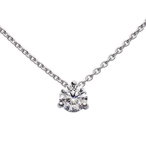 Collier 3 griffes en or blanc serti d'un diamant.-Pendentifs & Colliers diamants-Marque:Référence: D10.20-OBMétal: Or blancTitre: 18 caratsPoids du métal: 1,65 GrType de pierre: Diamant(s)Poids: 0,20 CtForme - taille: Taille brillantCouleur: FPureté: SI1-DIAM'S- -DIAM'S NC