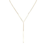 Collier en or jaune motifs triangle et barrette.-Chaines or et argent-Marque:Référence: L3.97Métal: Or jauneTitre: 18 caratsPoids du métal: 1,90 Gr-DIAM'S- -DIAM'S NC