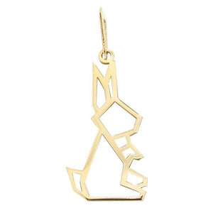 Pendentif Origami Lapin en or jaune 18 carats.-Pendentifs Origami-Marque:Référence: RABBITMétal: Or jauneTitre: 18 caratsPoids du métal: 0,70 Gr-DIAM'S- -DIAM'S NC