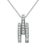 Pendentif en or blanc serti de diamants.-Pendentifs & Colliers diamants-Marque:Référence: D3.102-OBMétal: Or blancTitre: 18 caratsPoids du métal: 3,00 GrType de pierre: Diamant(s)Poids: 0,21 CtForme - taille: Taille brillantCouleur: FPureté: SI1-DIAM'S- -DIAM'S NC