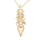 Pendentif flèche faitière de houailou-Pendentifs flèche faitière-Marque:Référence: 5.12Métal: Or jauneTitre: 18 caratsPoids du métal: 2,90 Gr-DIAM'S- -DIAM'S NC