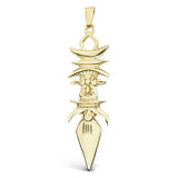 Pendentif fléche faitière grand modèle.-Pendentifs flèche faitière-Marque:Référence: 5.57Métal: Or jauneTitre: 18 caratsPoids du métal: 6,40 Gr-DIAM'S- -DIAM'S NC